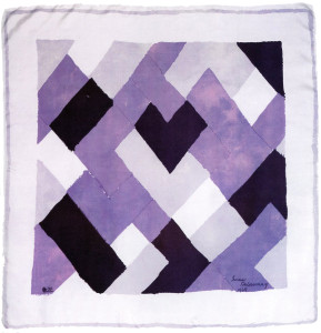 A silk square , designed by Sonia Delaunay