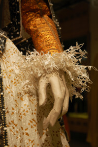 Detail of the Maria de Medici costume by Isabelle de Borchgrave