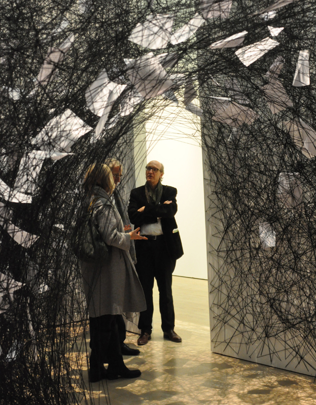 Director Markus Brüderlin, Kunstmuseum Wolfsburg, († 16. March 2014) at the exhibition Art & Textiles on 10 October, 2013