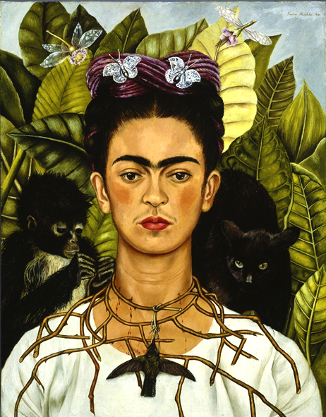 Frida Kahlo, Self Portrait with Necklace of Thorns, 1940 © Nickolas Muray Collection, Harry Ransom Center - The University of Texas at Austin, by SIAE 2014 