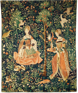 La broderie, tapisserie faisant partie de la vie seigneuriale