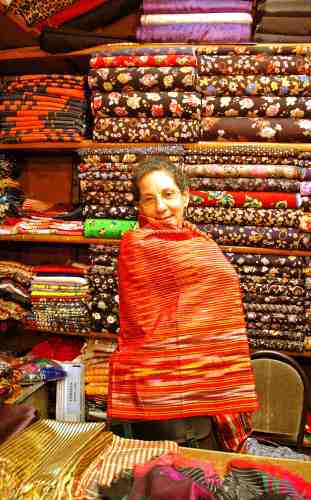 Murat Hashas' fabric shops in the Grand Bazaar