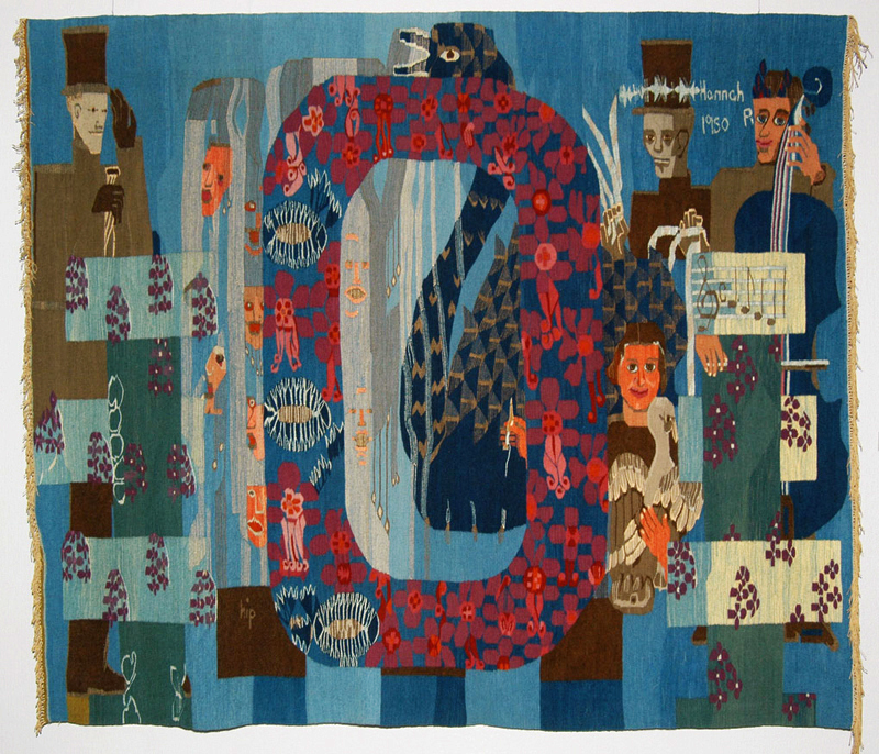 Hannah Ryggen: Ode to Norway, tapestry, 1950