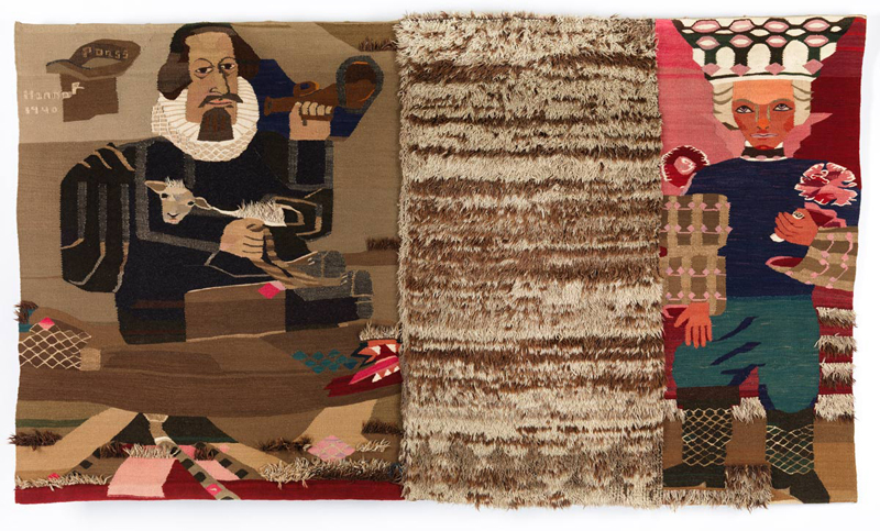 Hannah Ryggen: Petter Dass, 1940, tapestry