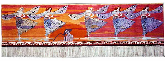  "Libellenes dans " (Dance of the Dragonflies) 1901. 115 x 417.