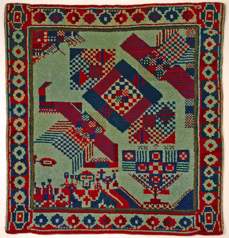 Johannes Itten Carpet, ca 1920 Museum für Gestaltung Zürich, Applied Art Collection Photo: Marlen Perez, Museum für Gestaltung, © ZHdK
