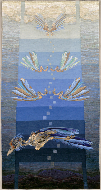 Barbara Heller, Canada: Tzimtzum - Transcendence - bird , tapestry