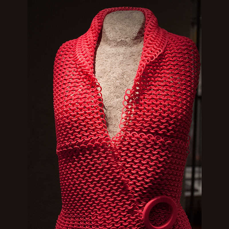 The first dress in 3-D print by Janne Kyttanen, see Textile Forum 4/2002 for the first article on this procedure!