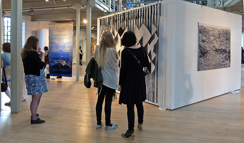View at the exhibition 15th Tapestry Triennial of Lodz, photo Beatrijs Sterk