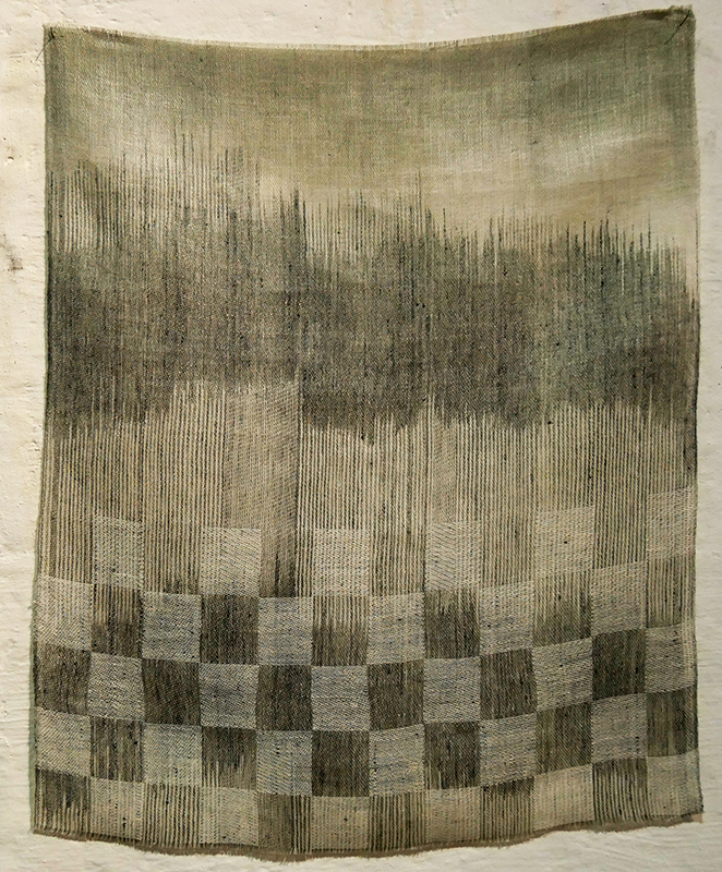 Åsa Pärson"Fabricated Conditions and Big Water" , 2015/2016; work in the exhibition "Contemporary Art of Shibori and Ikat"