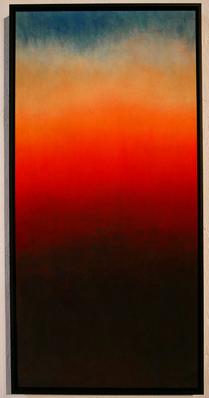 Sheri McNerthney: "Olinda Dusk", 2015; work in the exhibition "Contemporary Art of Shibori and Ikat"