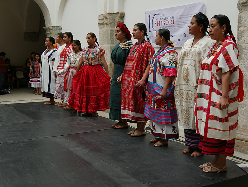 Traditional Costume Show showing the traditional costumes worn in the different parts of Mexico, by the women from these regions