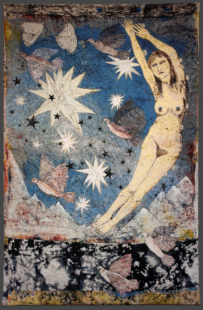 Kiki Smith: "Sky", 287 x 190.5cm, 2012, Jacquard tapestry,